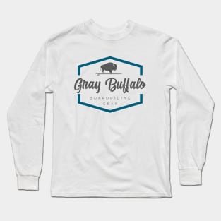 Gray Buffalo Boardriding Gear - cursive Long Sleeve T-Shirt